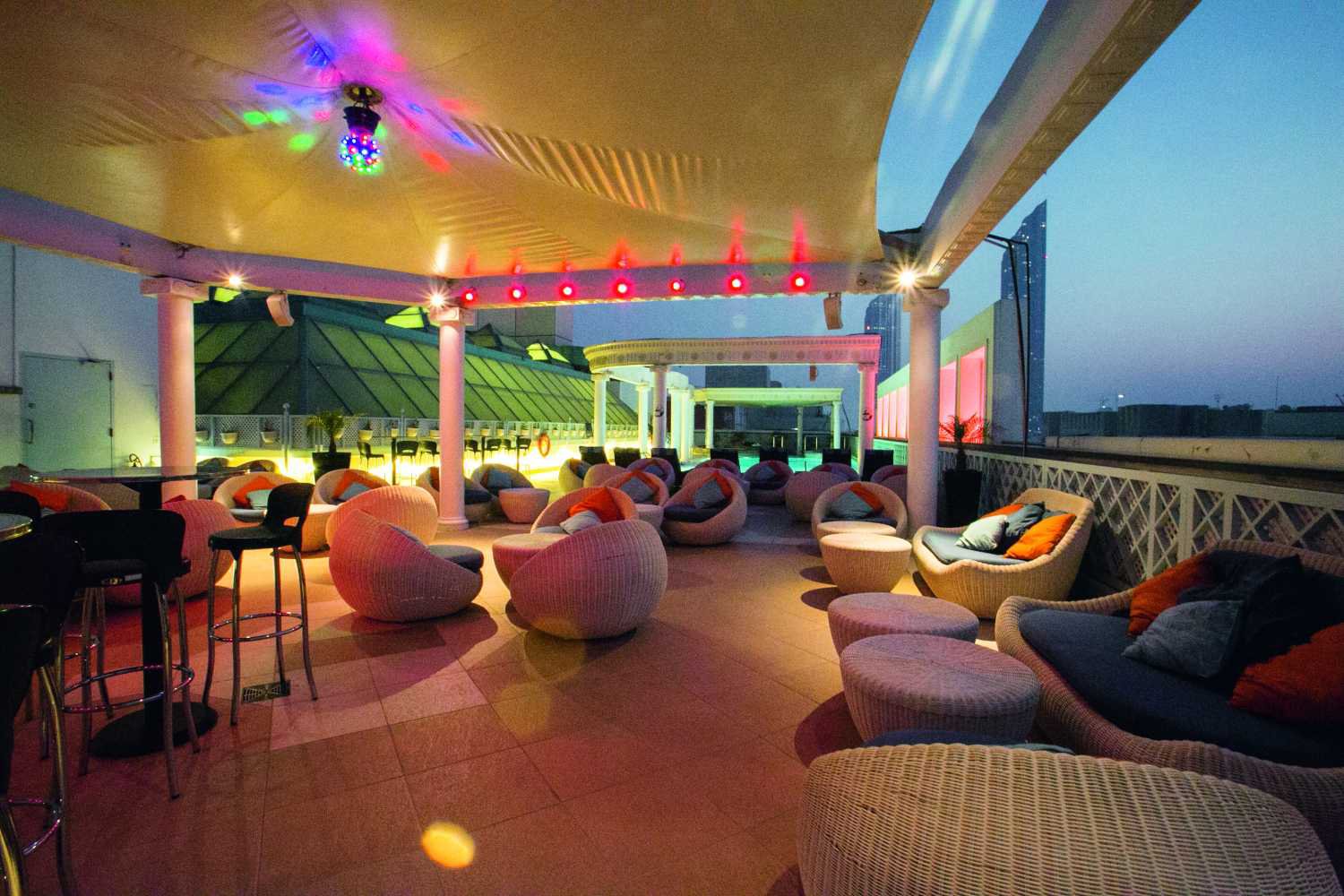 Rooftop bar nightlife